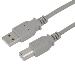 5 m USB 2.0 Kabel A-Stecker, A-Buchse grau günstig online kaufen