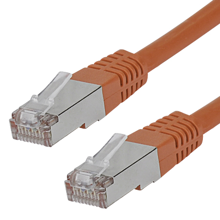 15 m Cat.6 Patchkabel RJ45 LAN Kabel S-FTP/PIMF braun günstig online kaufen