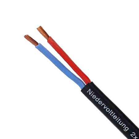 Kabel/Leitung 2-adrig 1,5 mm² verzinnte Litzenleitung rot/schwarz