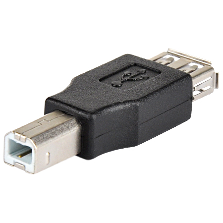 USB 2.0 Adapter A-Buchse B-Stecker schwarz günstig online kaufen